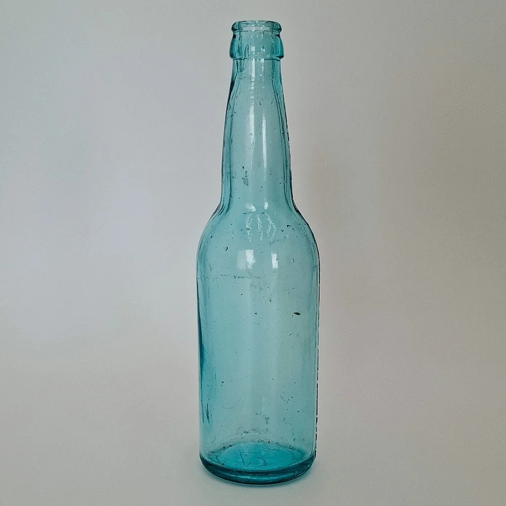 Antique AB Connected Aqua Beer Bottle Anheuser Busch Glass Co T50 9.5in